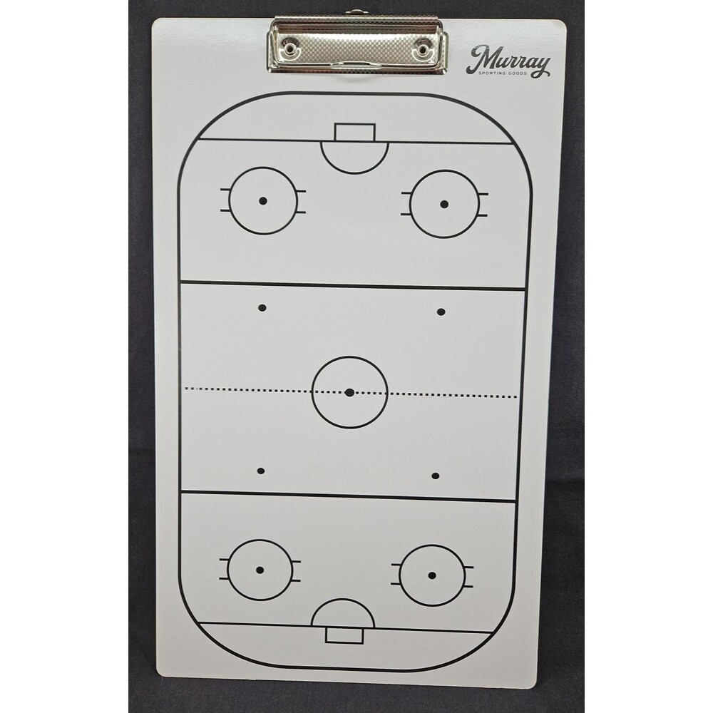 Murray Sporting Goods Dry-Erase Double Sided Hockey Marker Board Clipboard 15"
